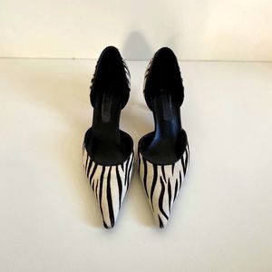 Steve Madden zebra hair skin pumps, size 8B.